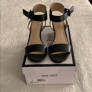 Nine West black sandals